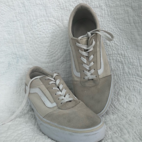 Vans Shoes - TAN VANS!!! size 9.5